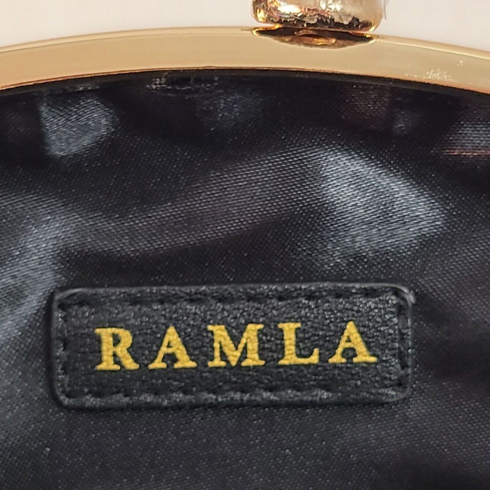 RAMLA Pink Rhinestone Luxury Prom Wedding Gala Handle & Chain Clutch Purse--New - Picture 6 of 8